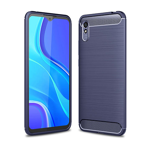 Custodia Silicone Cover Morbida Line WL1 per Xiaomi Redmi 9AT Blu