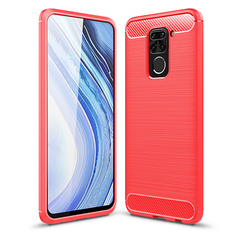 Custodia Silicone Cover Morbida Line WL1 per Xiaomi Redmi Note 9 Rosso