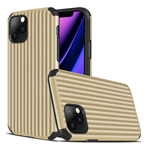 Custodia Silicone Cover Morbida Line Z01 per Apple iPhone 11 Pro Oro