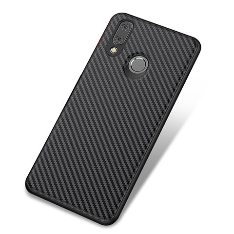 Custodia Silicone Cover Morbida Spigato per Huawei Nova 3 Nero