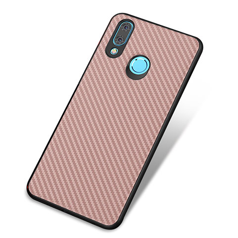 Custodia Silicone Cover Morbida Spigato per Huawei Nova 3 Oro Rosa