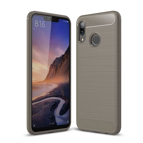 Custodia Silicone Cover Morbida Spigato per Huawei Nova 3i Grigio