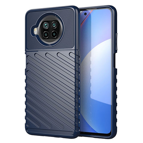 Custodia Silicone Cover Morbida Spigato S01 per Xiaomi Mi 10T Lite 5G Blu