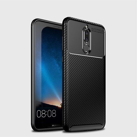 Custodia Silicone Cover Morbida Spigato S03 per Huawei G10 Nero