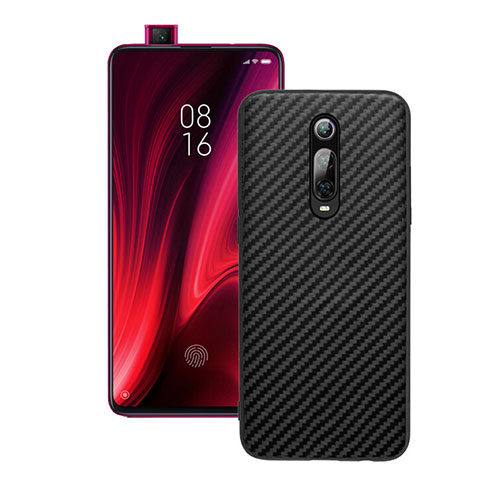 Custodia Silicone Cover Morbida Spigato Y01 per Xiaomi Redmi K20 Nero