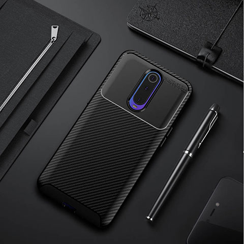 Custodia Silicone Cover Morbida Spigato Y02 per Oppo R17 Pro Nero