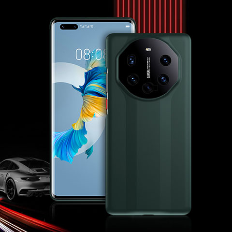 Custodia Silicone e Plastica Opaca Cover Fronte e Retro 360 Gradi R01 per Huawei Mate 40 Pro Verde Notte