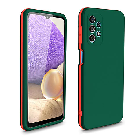 Custodia Silicone e Plastica Opaca Cover Fronte e Retro 360 Gradi WL1 per Samsung Galaxy M32 5G Verde