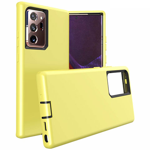 Custodia Silicone e Plastica Opaca Cover N02 per Samsung Galaxy Note 20 Ultra 5G Giallo