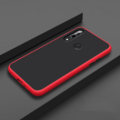 Custodia Silicone e Plastica Opaca Cover per Huawei Enjoy 10 Plus Rosso