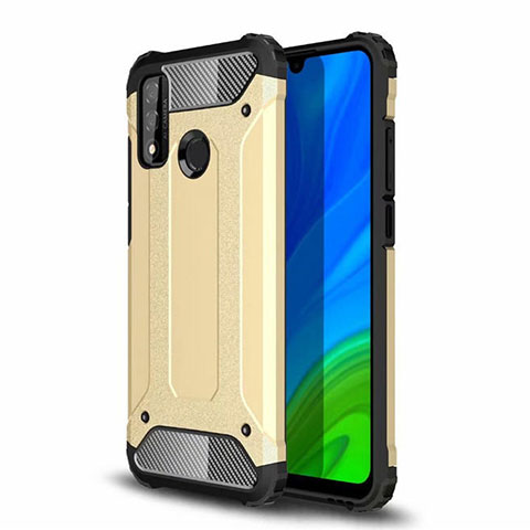 Custodia Silicone e Plastica Opaca Cover per Huawei P Smart (2020) Oro