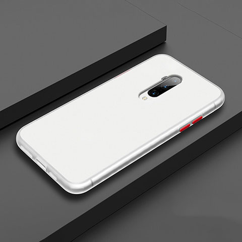 Custodia Silicone e Plastica Opaca Cover R01 per OnePlus 7T Pro Bianco
