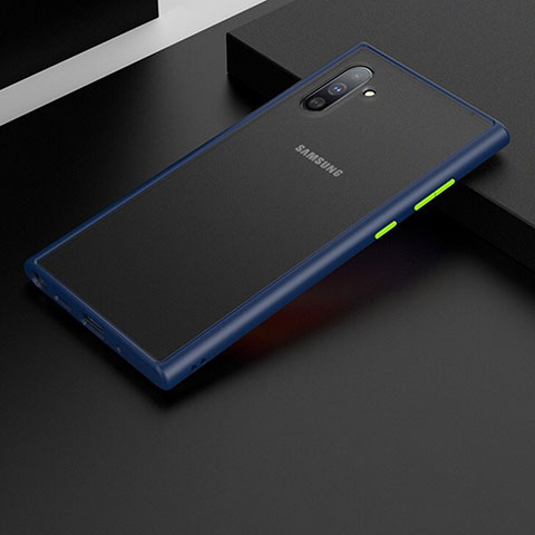 Custodia Silicone e Plastica Opaca Cover R01 per Samsung Galaxy Note 10 5G Blu
