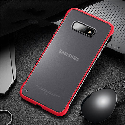 Custodia Silicone e Plastica Opaca Cover R01 per Samsung Galaxy S10e Rosso