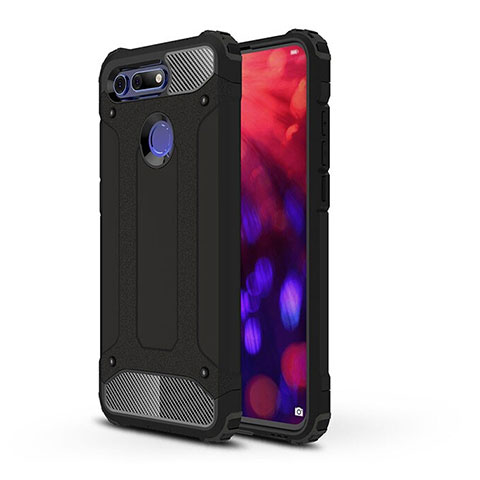 Custodia Silicone e Plastica Opaca Cover R03 per Huawei Honor V20 Nero