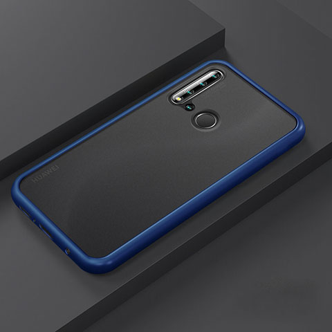 Custodia Silicone e Plastica Opaca Cover R03 per Huawei Nova 5i Blu