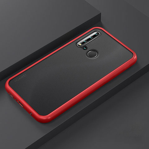 Custodia Silicone e Plastica Opaca Cover R03 per Huawei P20 Lite (2019) Rosso