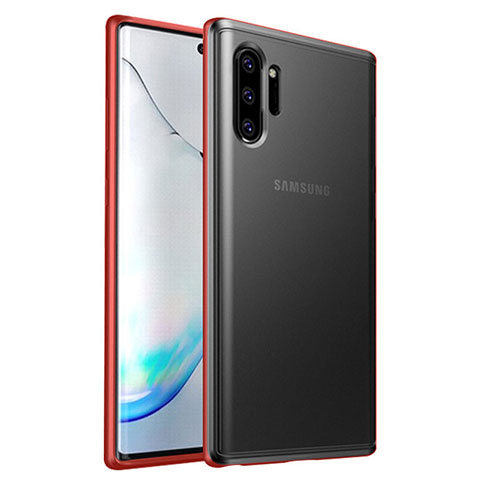 Custodia Silicone e Plastica Opaca Cover R03 per Samsung Galaxy Note 10 Plus Rosso