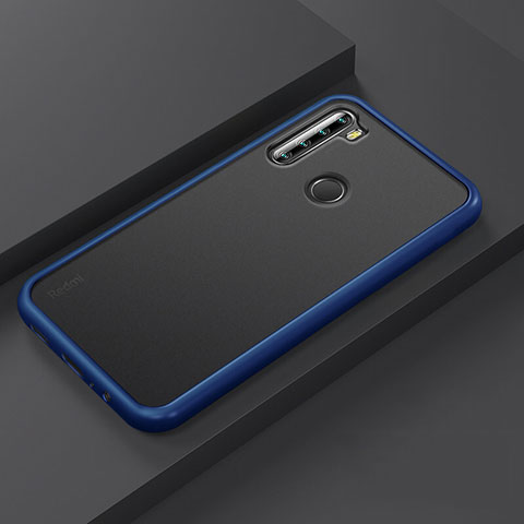 Custodia Silicone e Plastica Opaca Cover R03 per Xiaomi Redmi Note 8 (2021) Blu