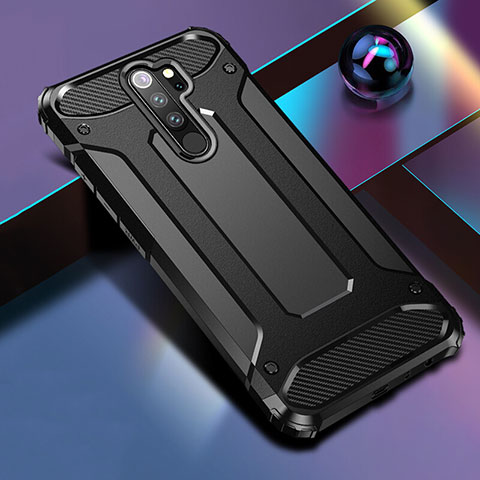 Custodia Silicone e Plastica Opaca Cover R04 per Xiaomi Redmi Note 8 Pro Nero