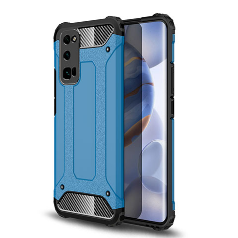 Custodia Silicone e Plastica Opaca Cover U01 per Huawei Honor 30 Pro+ Plus Cielo Blu