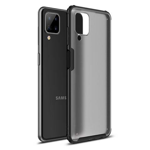 Custodia Silicone e Plastica Opaca Cover U01 per Samsung Galaxy M12 Nero