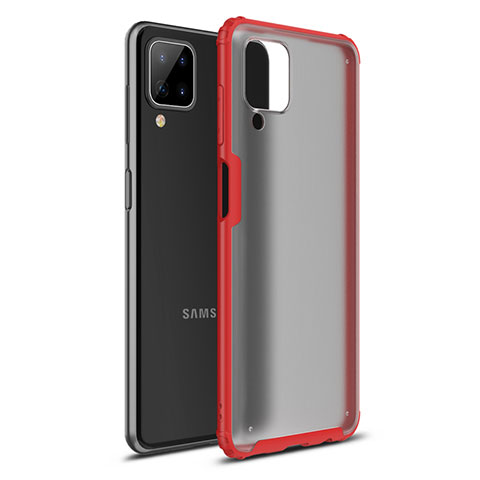 Custodia Silicone e Plastica Opaca Cover U01 per Samsung Galaxy M12 Rosso