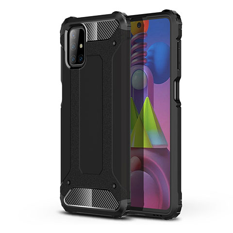 Custodia Silicone e Plastica Opaca Cover U01 per Samsung Galaxy M51 Nero
