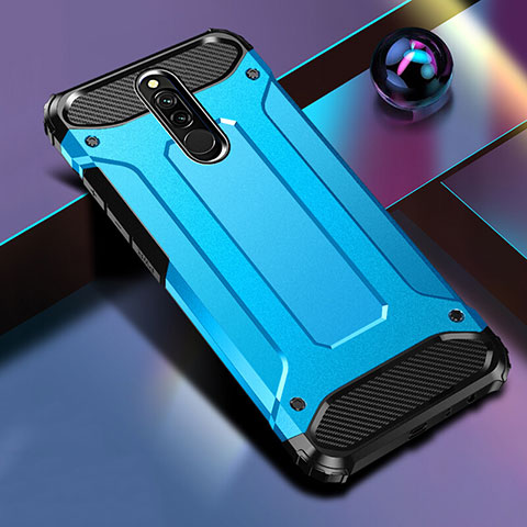 Custodia Silicone e Plastica Opaca Cover U01 per Xiaomi Redmi 8 Blu