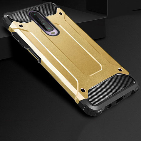 Custodia Silicone e Plastica Opaca Cover U01 per Xiaomi Redmi K30 5G Oro