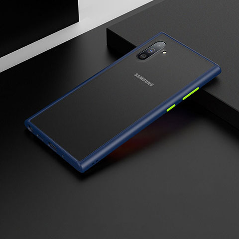 Custodia Silicone e Plastica Opaca Cover U04 per Samsung Galaxy Note 10 5G Blu