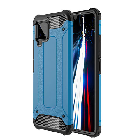 Custodia Silicone e Plastica Opaca Cover WL1 per Samsung Galaxy A42 5G Blu