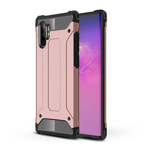 Custodia Silicone e Plastica Opaca Cover WL1 per Samsung Galaxy Note 10 Plus 5G Oro Rosa