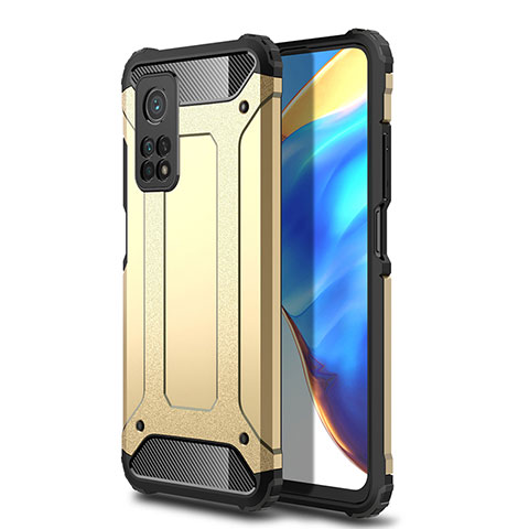 Custodia Silicone e Plastica Opaca Cover WL1 per Xiaomi Mi 10T 5G Oro