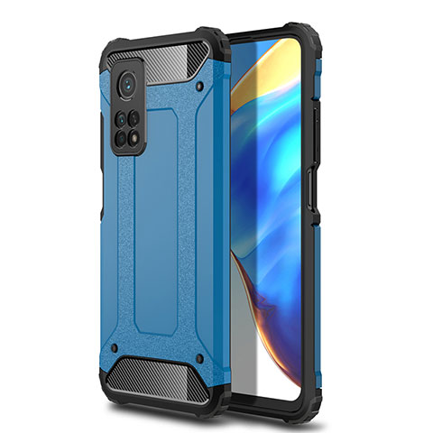 Custodia Silicone e Plastica Opaca Cover WL1 per Xiaomi Mi 10T Pro 5G Blu