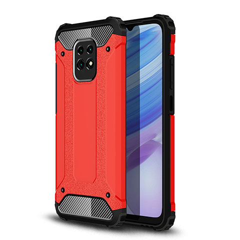 Custodia Silicone e Plastica Opaca Cover WL1 per Xiaomi Redmi 10X 5G Rosso
