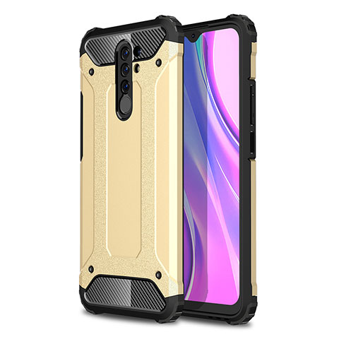 Custodia Silicone e Plastica Opaca Cover WL1 per Xiaomi Redmi 9 Oro