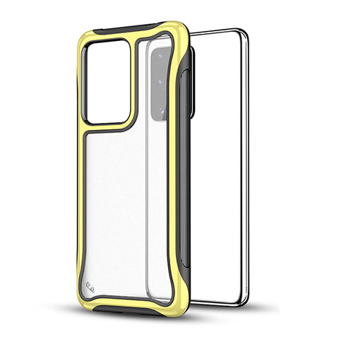 Custodia Silicone e Plastica Opaca Cover YF1 per Samsung Galaxy S20 Plus Giallo