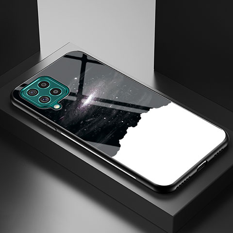 Custodia Silicone Gel Laterale Fantasia Modello Specchio Cover LS1 per Samsung Galaxy M62 4G Nero