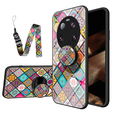 Custodia Silicone Gel Laterale Fantasia Modello Specchio Cover LS3 per Xiaomi Mi 13 Ultra 5G Multicolore