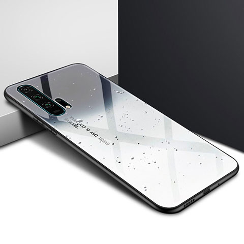 Custodia Silicone Gel Laterale Fantasia Modello Specchio Cover per Huawei Honor 20 Pro Grigio