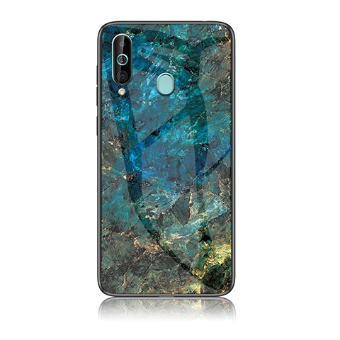 Custodia Silicone Gel Laterale Fantasia Modello Specchio Cover per Samsung Galaxy M40 Blu