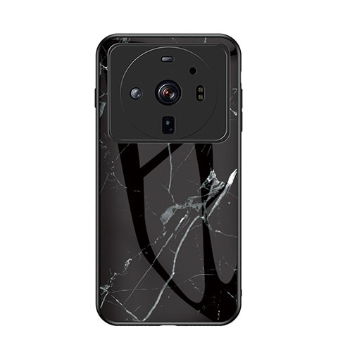 Custodia Silicone Gel Laterale Fantasia Modello Specchio Cover per Xiaomi Mi 12S Ultra 5G Nero