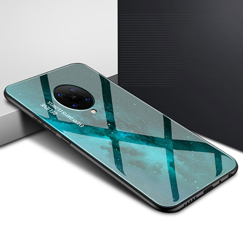 Custodia Silicone Gel Laterale Fantasia Modello Specchio Cover per Xiaomi Poco F2 Pro Verde