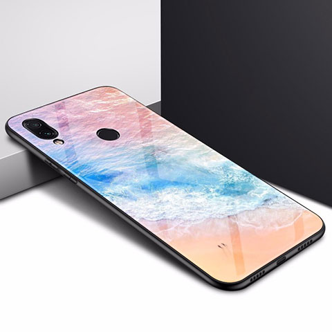 Custodia Silicone Gel Laterale Fantasia Modello Specchio Cover per Xiaomi Redmi Note 7 Colorato