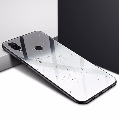 Custodia Silicone Gel Laterale Fantasia Modello Specchio Cover per Xiaomi Redmi Note 7 Nero