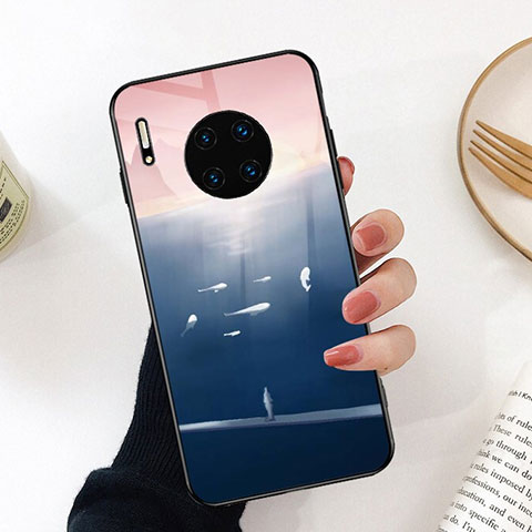 Custodia Silicone Gel Laterale Fantasia Modello Specchio Cover S02 per Huawei Mate 30 Pro 5G Colorato