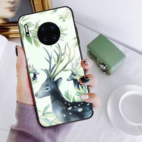 Custodia Silicone Gel Laterale Fantasia Modello Specchio Cover S02 per Huawei Mate 30E Pro 5G Multicolore