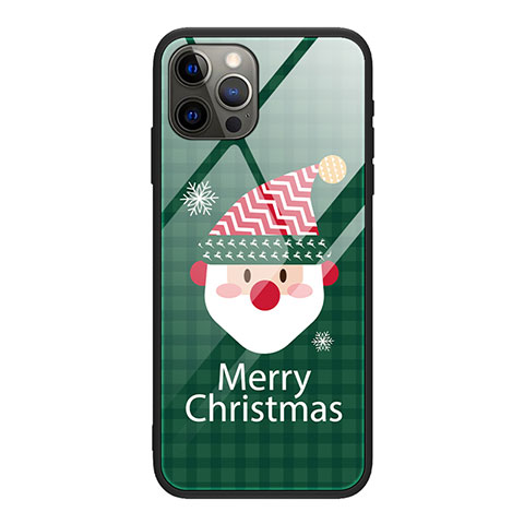 Custodia Silicone Gel Laterale Natale Modello Specchio Cover per Apple iPhone 12 Pro Multicolore