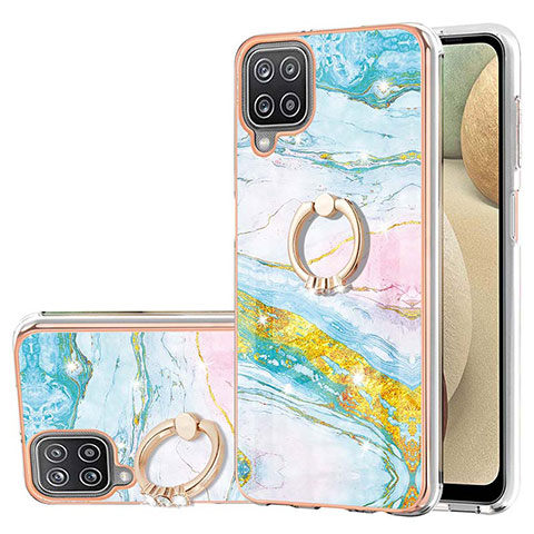 Custodia Silicone Gel Morbida Fantasia Modello Cover con Anello Supporto Y05B per Samsung Galaxy M12 Colorato